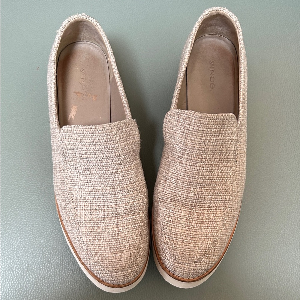 Vince Women’s Zeta Tweed Platform Slip On Shoes
